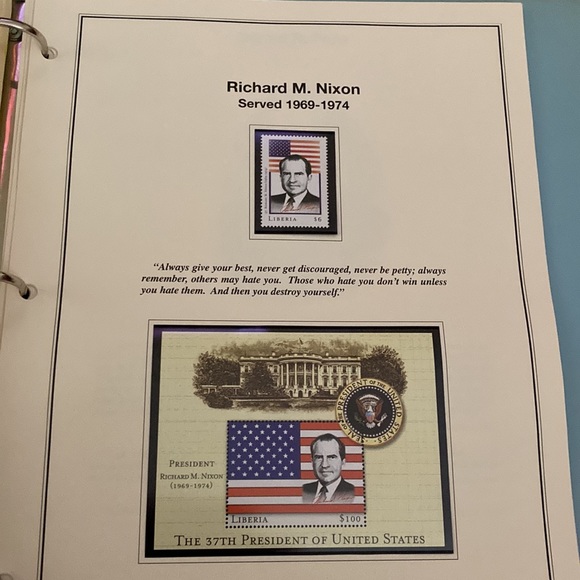 Stamp book: America Presidents - Picture 9 of 13
